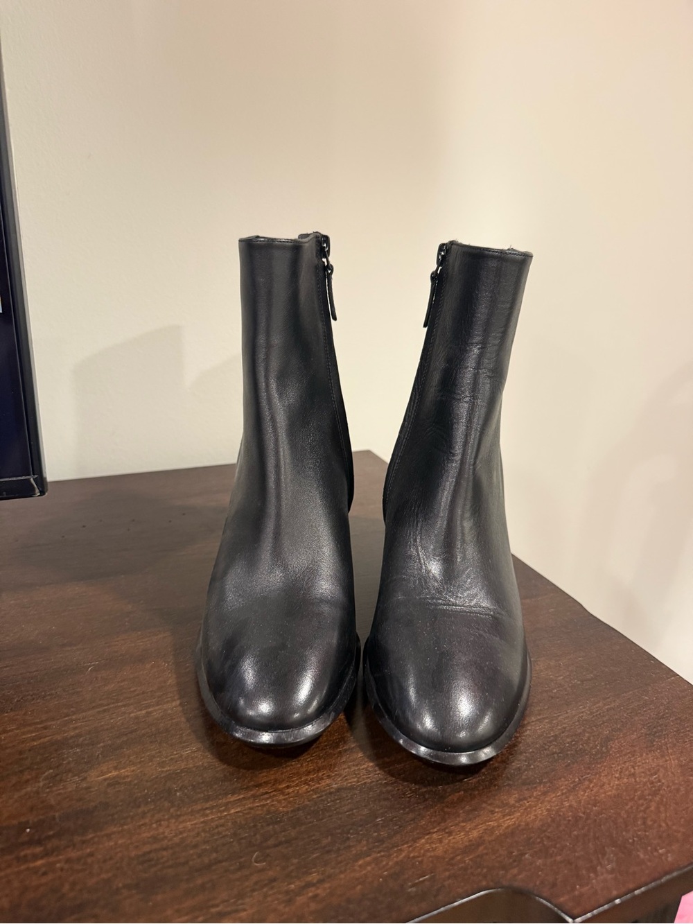 Tory Burch Black Leather Ankle Boots